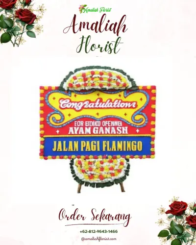 Bunga Papan Congratulation di Pangampelan